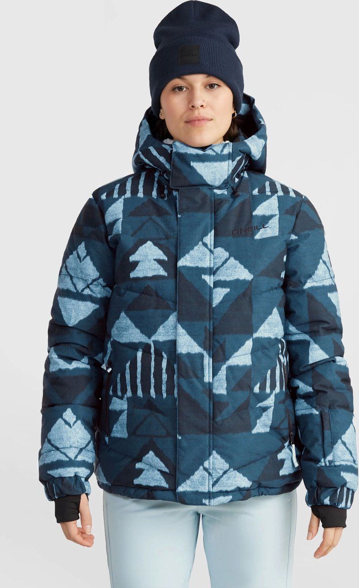 O'Neill Z.E.N. Puffer Hybrid - Ski Jas Dames 20K Waterdicht - Blauw - Maat L