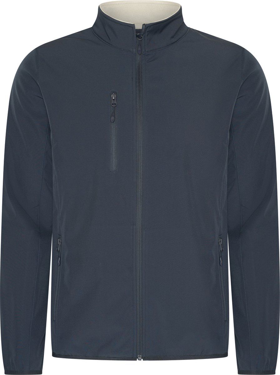 Mario Russo Softshell Jas Heren - Winddicht En Waterafstotend - Navy - 3XL