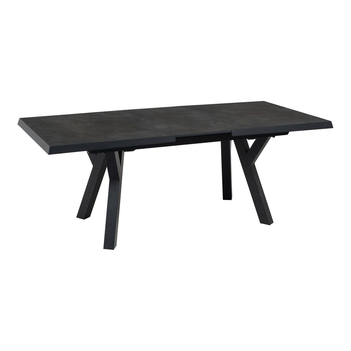 Merkloos Uittrektafel Murcia Negro 163/203x93cm