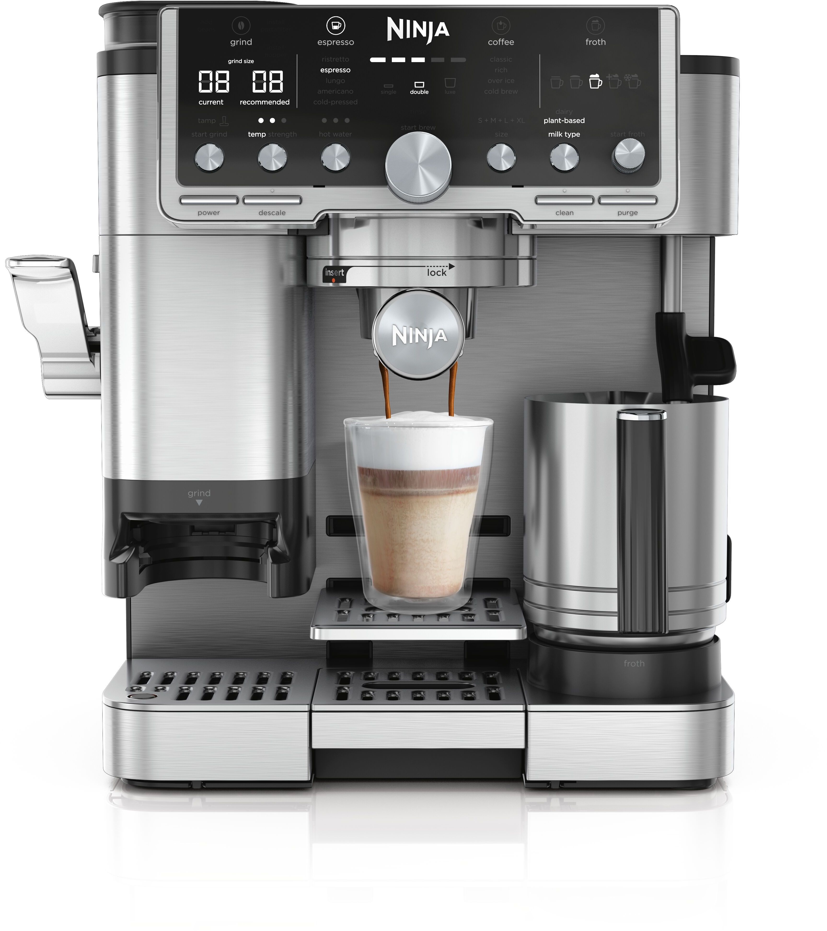Ninja ES701EU - Luxe Koffiemachine - 3-in-1 met 25 Instellingen - Zilver