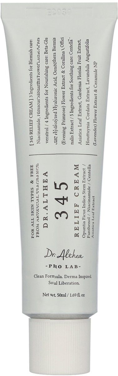 Dr. Althea 345 Relief Cream - Gel-Crème - Niacinamide - 50ml