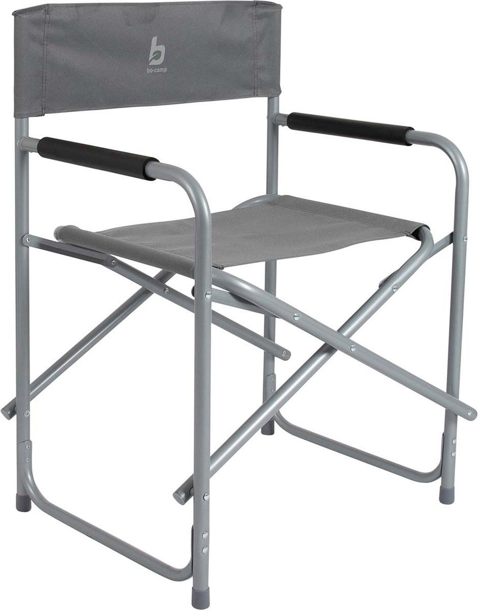 Bo-Camp Regisseursstoel - Klapstoel - Stalen Frame - 600D Polyester - Grijs