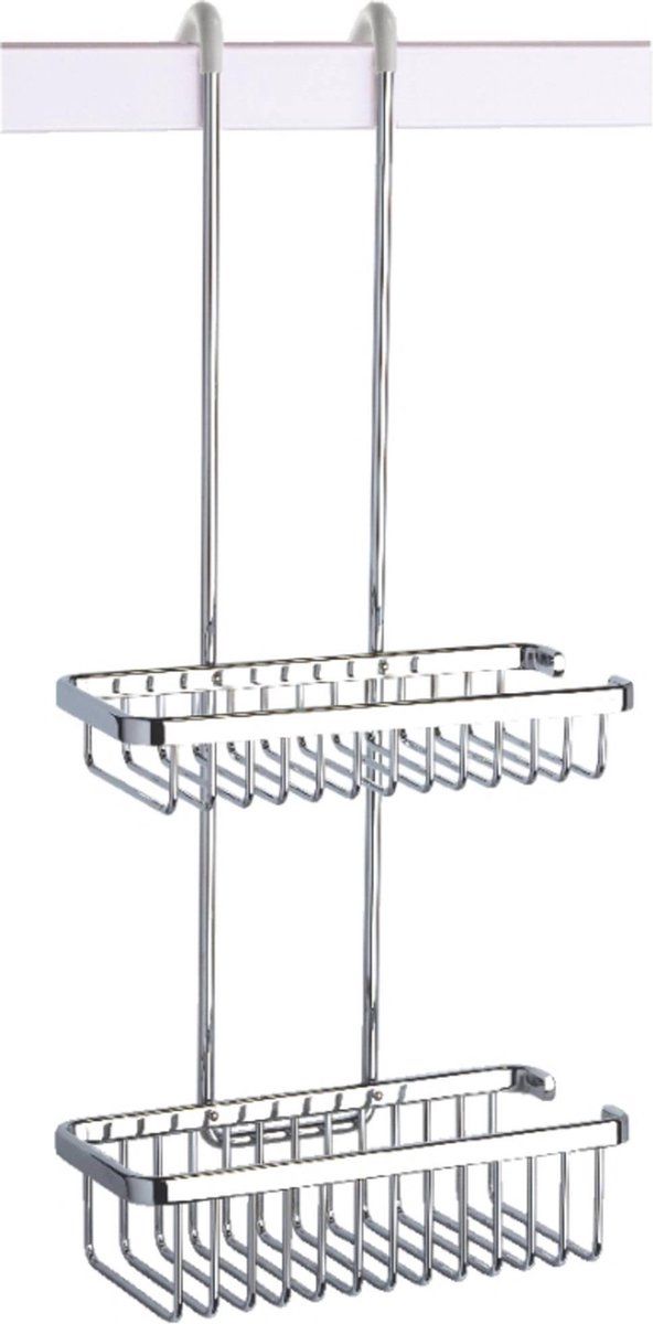 Geesa Basket - Doucherek Ophangbaar - Dubbel 26, 5 Cm - Chroom