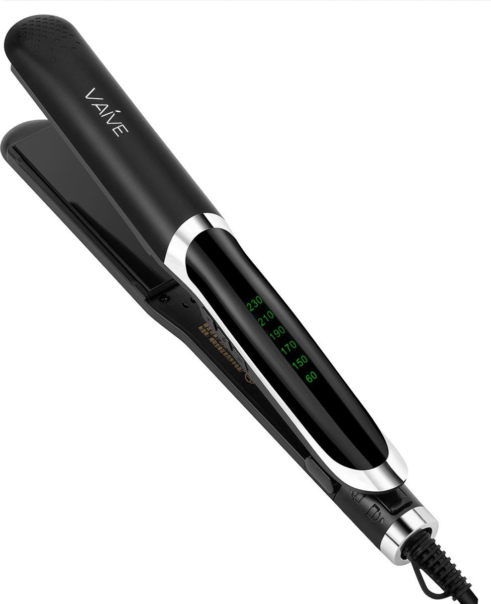 VAIVE STL-23 - Stijltang - 2 in 1 - Keramisch - 60ºC - 230ºC - Zwart