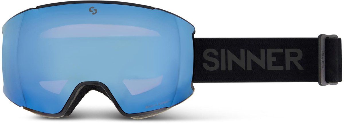 SINNER BOREAS - Skibril - Incl EXTRA LENS - Matte Black