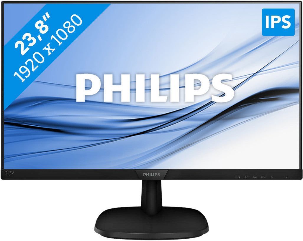 Philips Zwart 243V7qdab - Monitor - 24 Inch - Full Hd