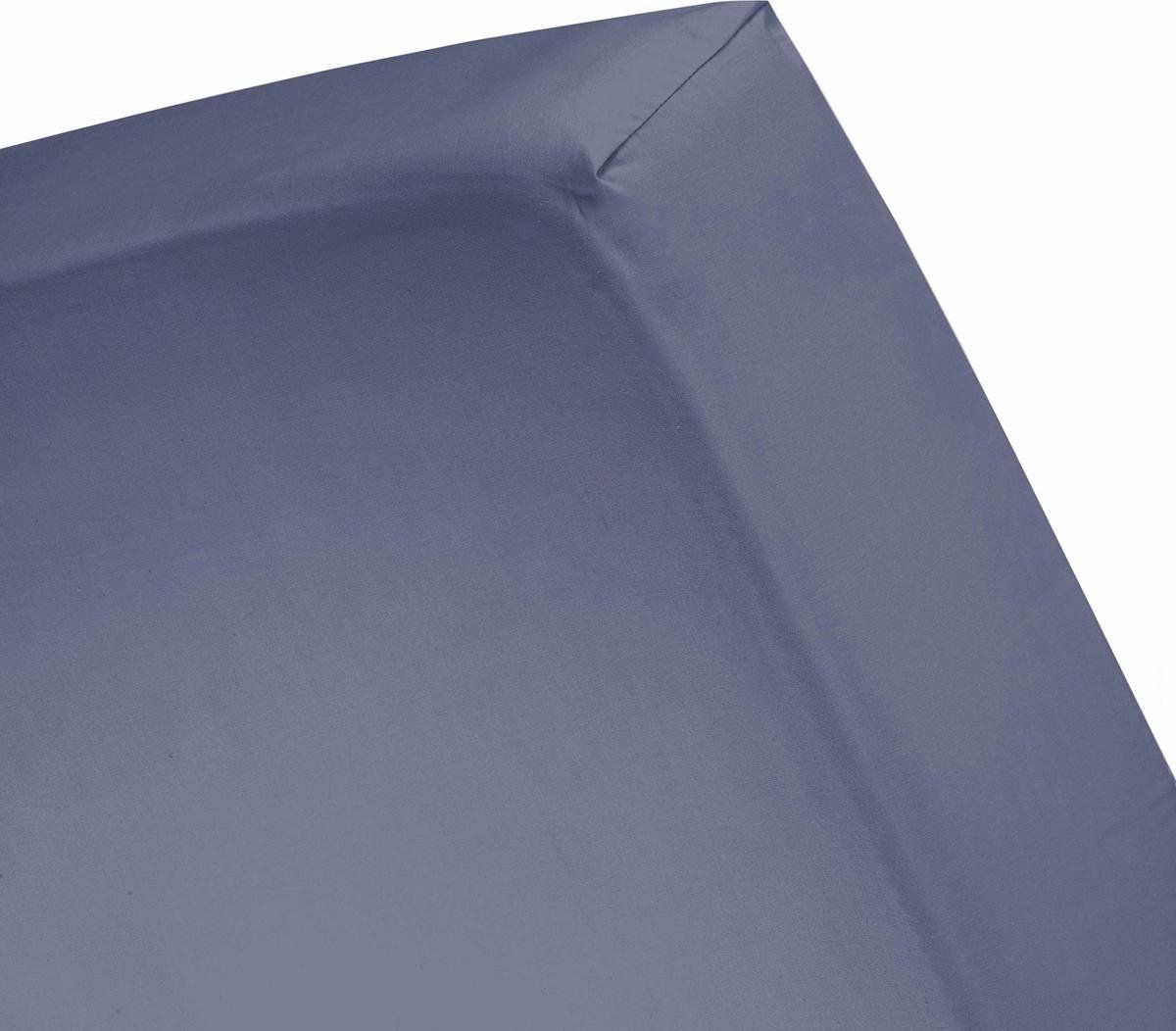 Damai - Hoeslaken - Katoen 100% - 70 X 150 Cm - Hoekhoogte 20 Cm - Dark Blue