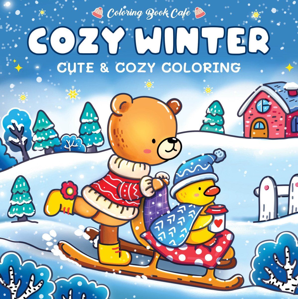 Cozy - Kleurboek Voor Volwassenen - Schattige Dieren En Knusse Scènes