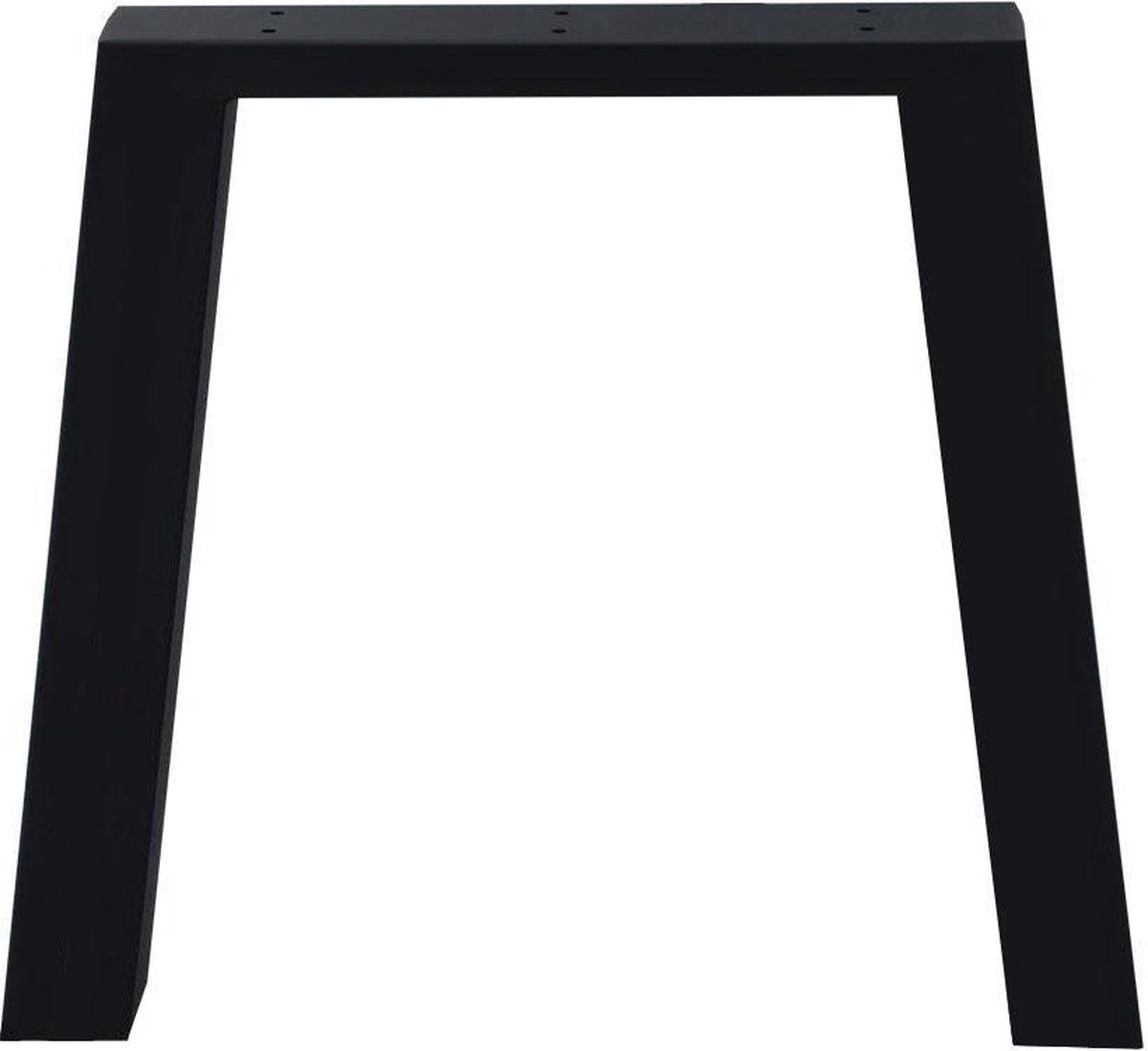 Furniture Legs Europe - Stalen Tafelpoot - Taps 72 Cm Hoog Zwart
