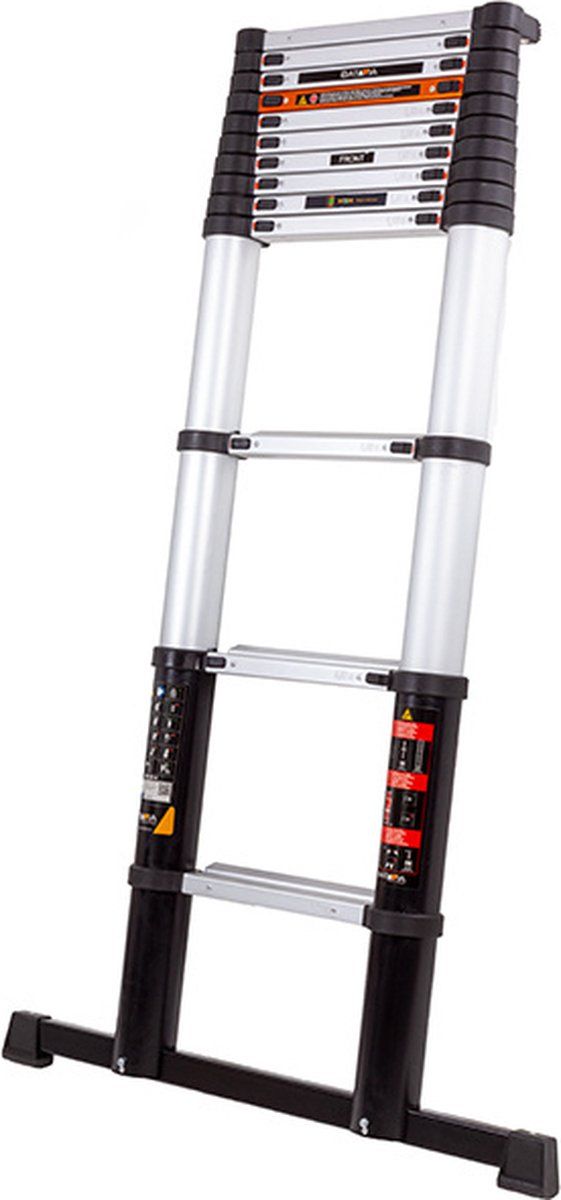 Batavia Giraffe Air Pro - Telescoopladder 3,81m - Antislip - Max. belasting 150kg - Werkhoogte 4,81m