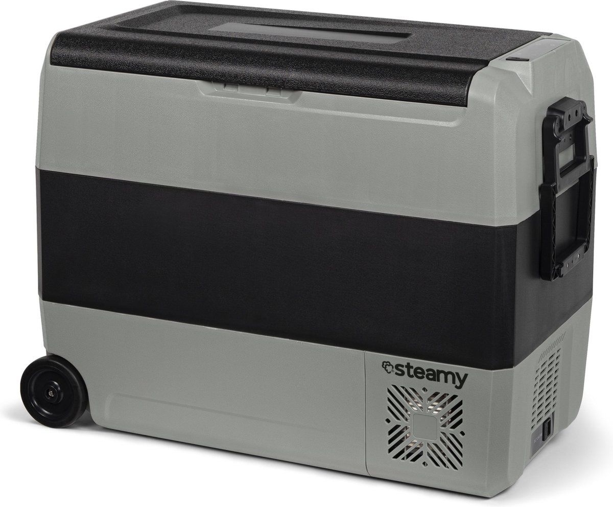 Steamy SECT60 - Elektrische Compressor Koelbox - Dual Zone - 56 Liter - Grijs