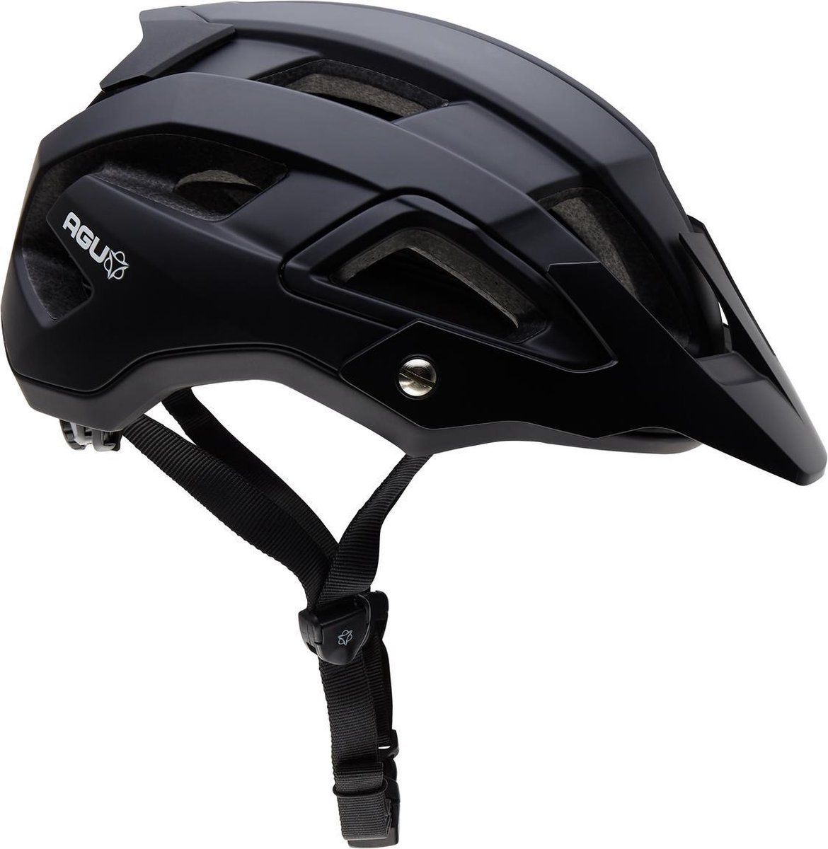 Agu Trail Mtb Fietshelm - Verstelbaar - 15 Ventilatiegaten - Zwart - S/M