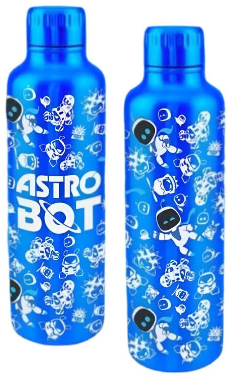 Paladone Astro Bot - Metal Water Bottle 450 Ml - All-over-print