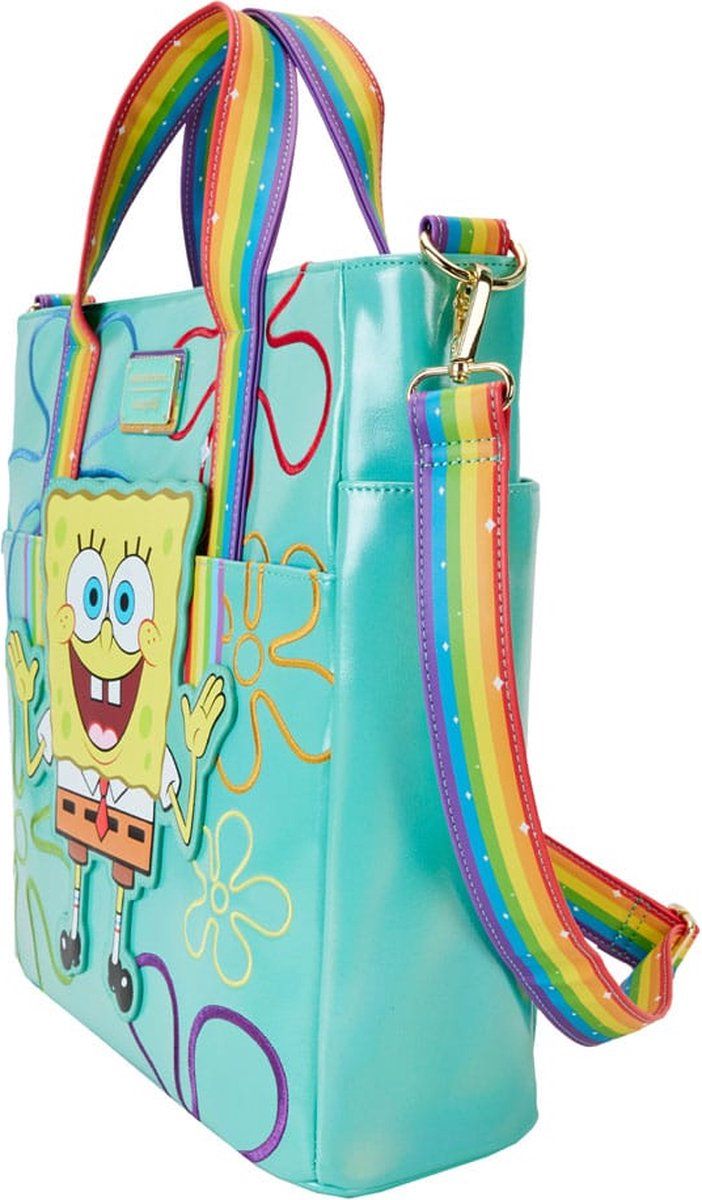 SpongeBob SquarePants By Loungefly - Canvas Tote Bag - 25th Anniversary - Multi