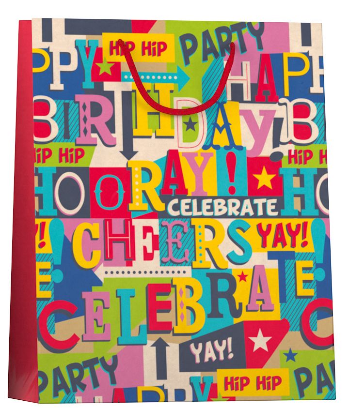 Merkloos Papieren Cadeau Tas L Bright Kraft