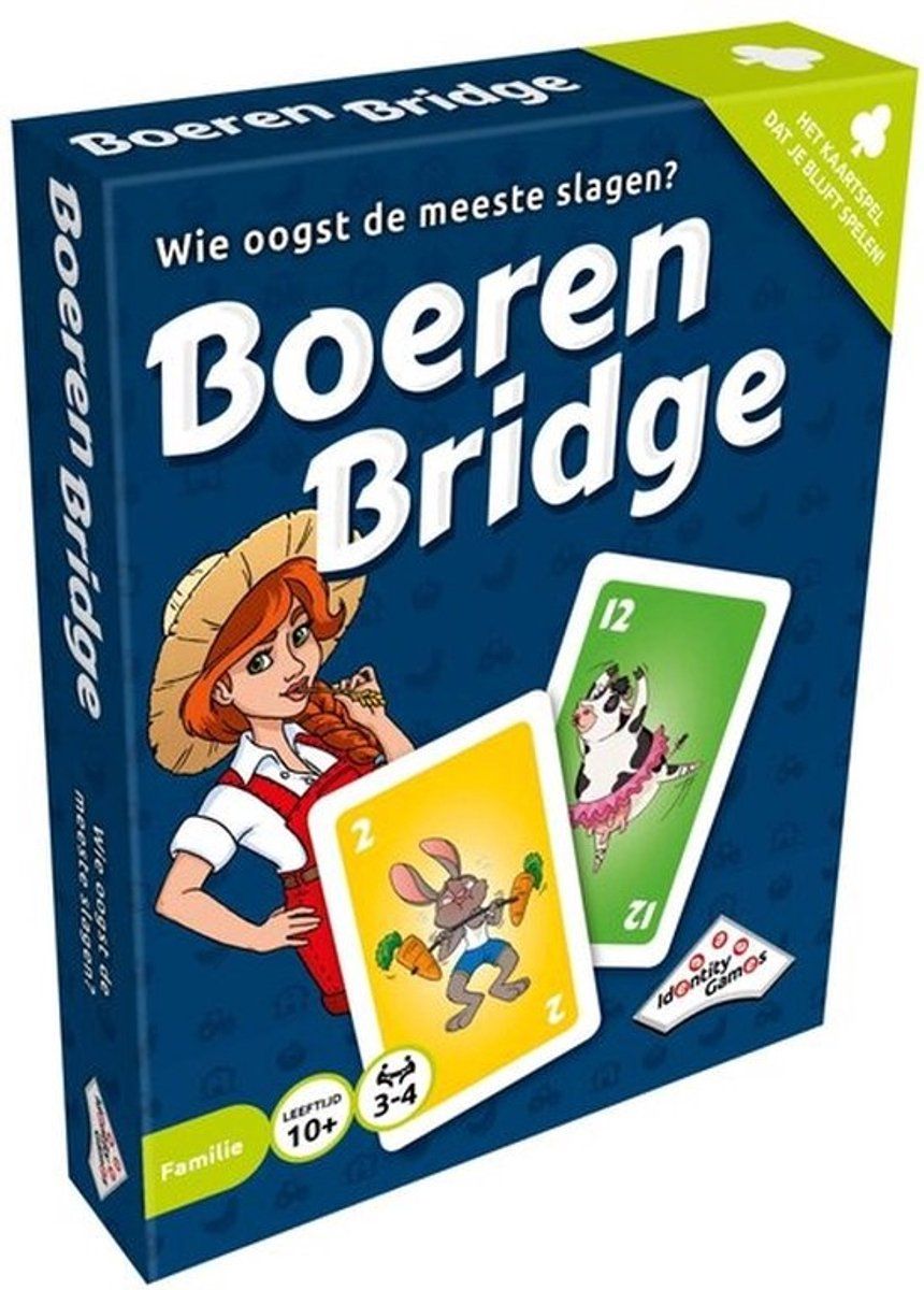 Identity Games Boerenbridge - Kaartspel - Tactisch en spannend - Voor 3-4 spelers