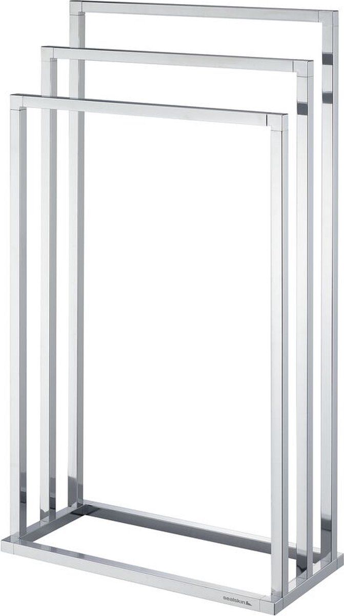 Sealskin Tube - Handdoekrek Vrijstaand - Geschikt Voor 3 Handdoeken - Chroom