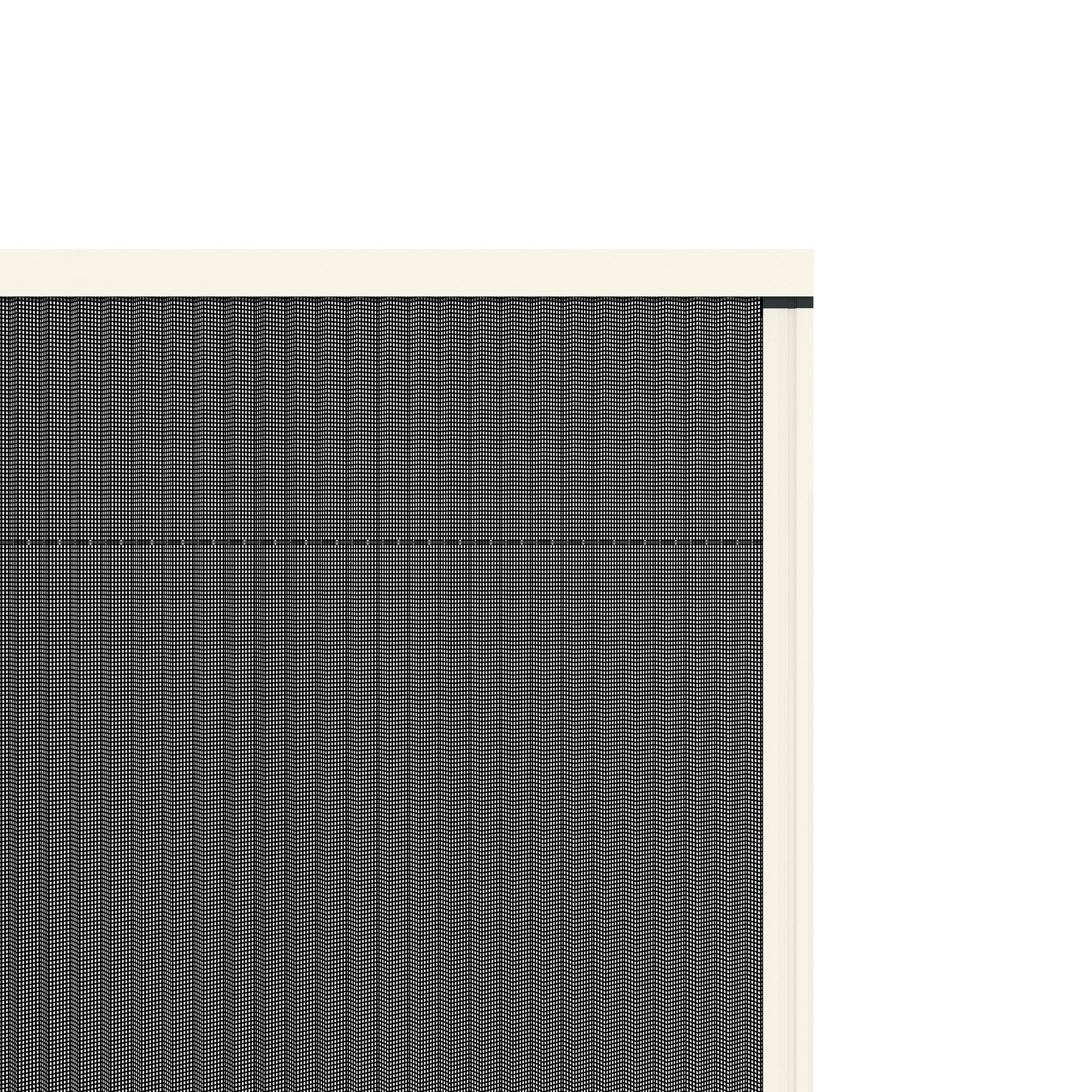 Livn Plisse Deurhor Magnetisch Plus 150x240cm - Hoogte Inkortbaar Tot 220cm - Zeer Soepel Schuivend - Wit