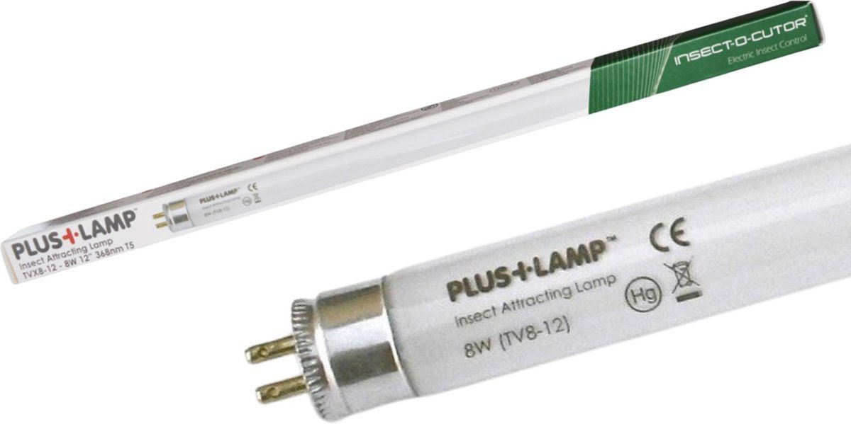 Edialux PlusLamp™ 8W, Uv-lamp Voor Gen 3 PlusZap 16W, Vervanglamp 368 Nm Uv-golflengte, 8000 Uur Levensduur, Uv-vliegenlamp Voor Binnen, Reservelamp