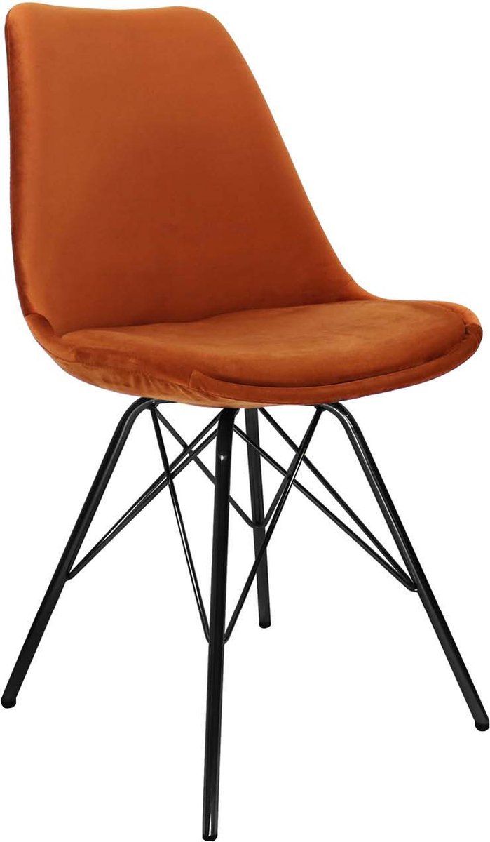 Kick Kuipstoel Velvet - Oranje