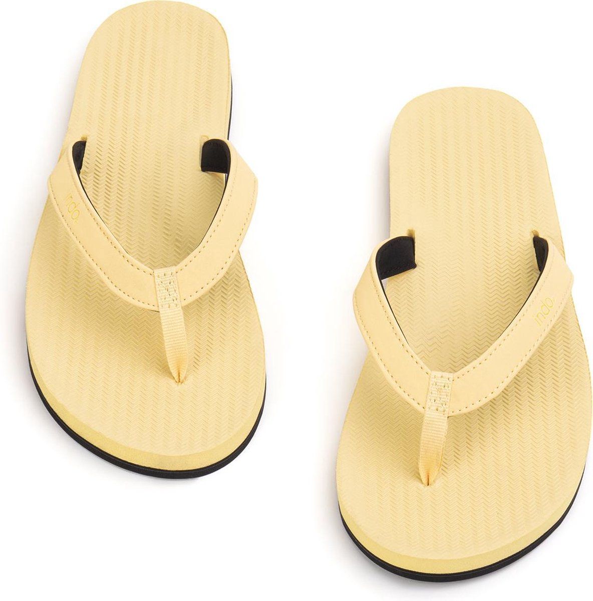 Indosole Flip Flops Essential Light - Dames Slippers - Maat 35/36 - Geel