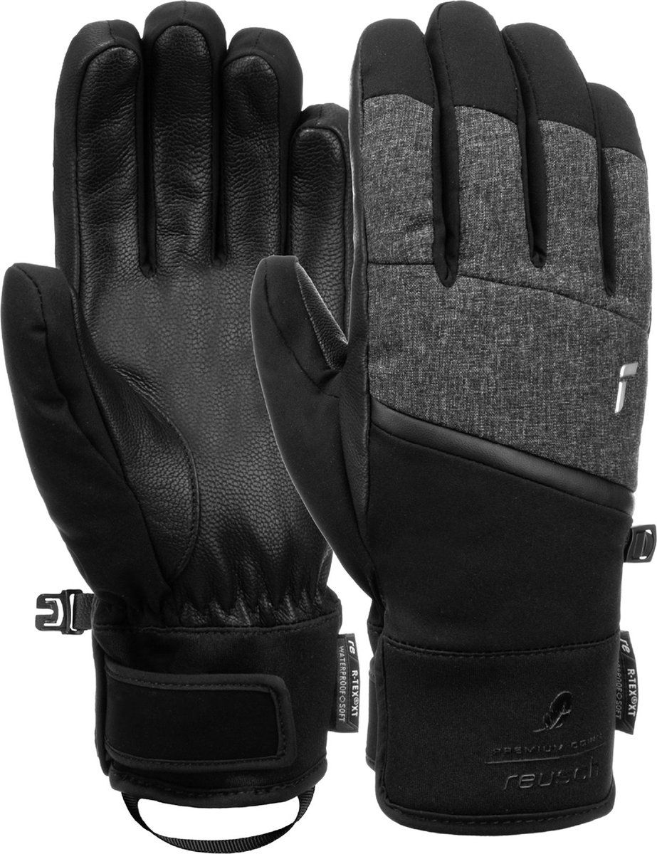 Reusch Febe R-Tex Xt - Skihandschoenen - Dons Isolatie - Grijs/zwart - Maat 8