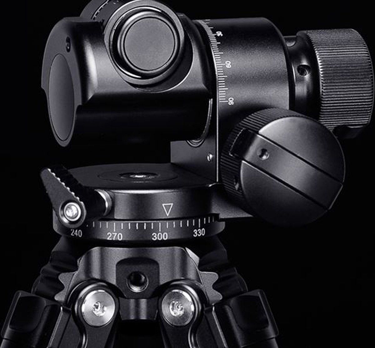 Sunwayfoto Gh-Pro Ii - Geared Head - 360 Graden Draaibaar - Zwart