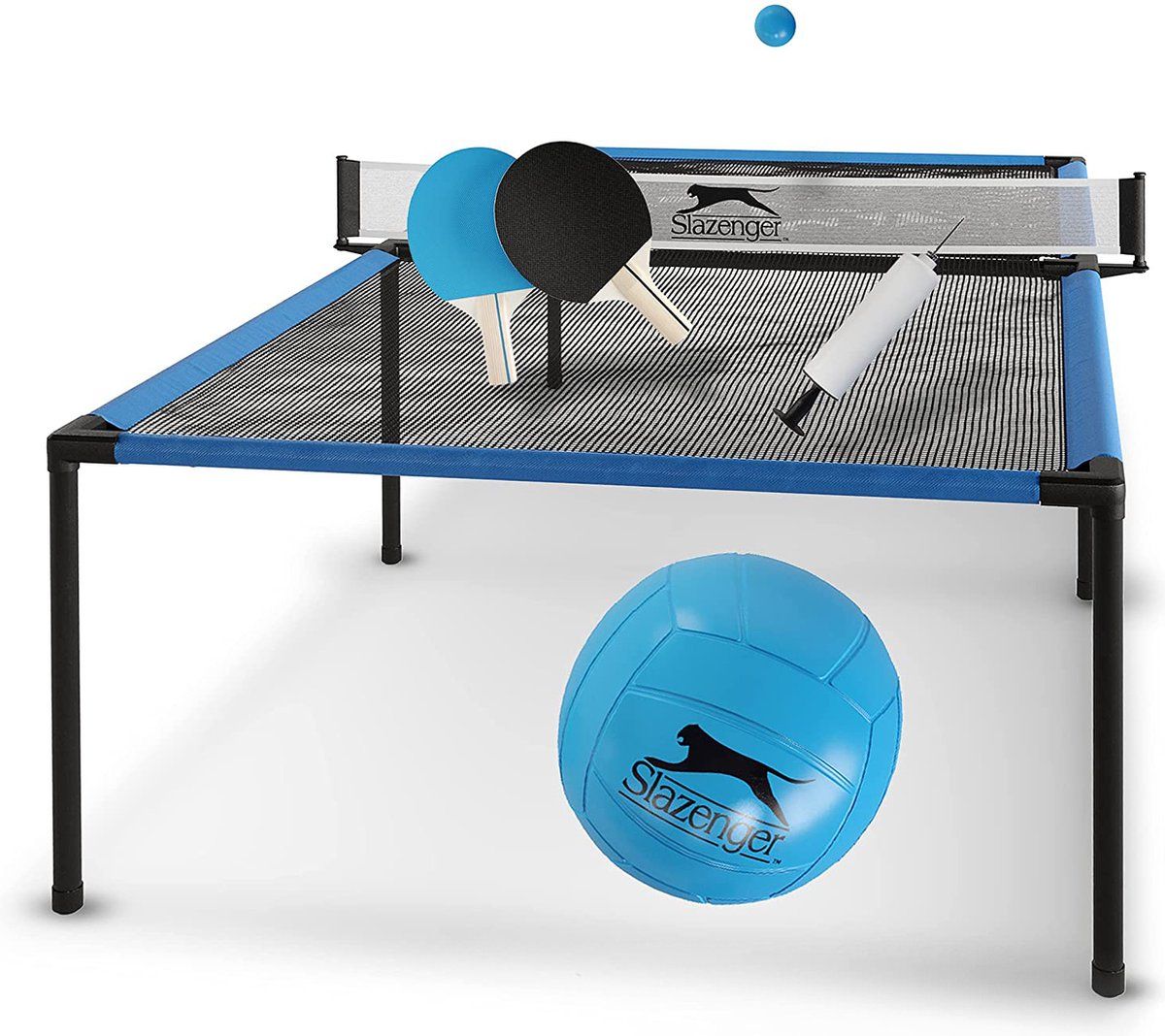 Slazenger Spyder Air Pingpongtafel Set - Tafeltennistafel - Incl. Pingpongballen En Pingpongbatjes - 240 X 120 X 63cm