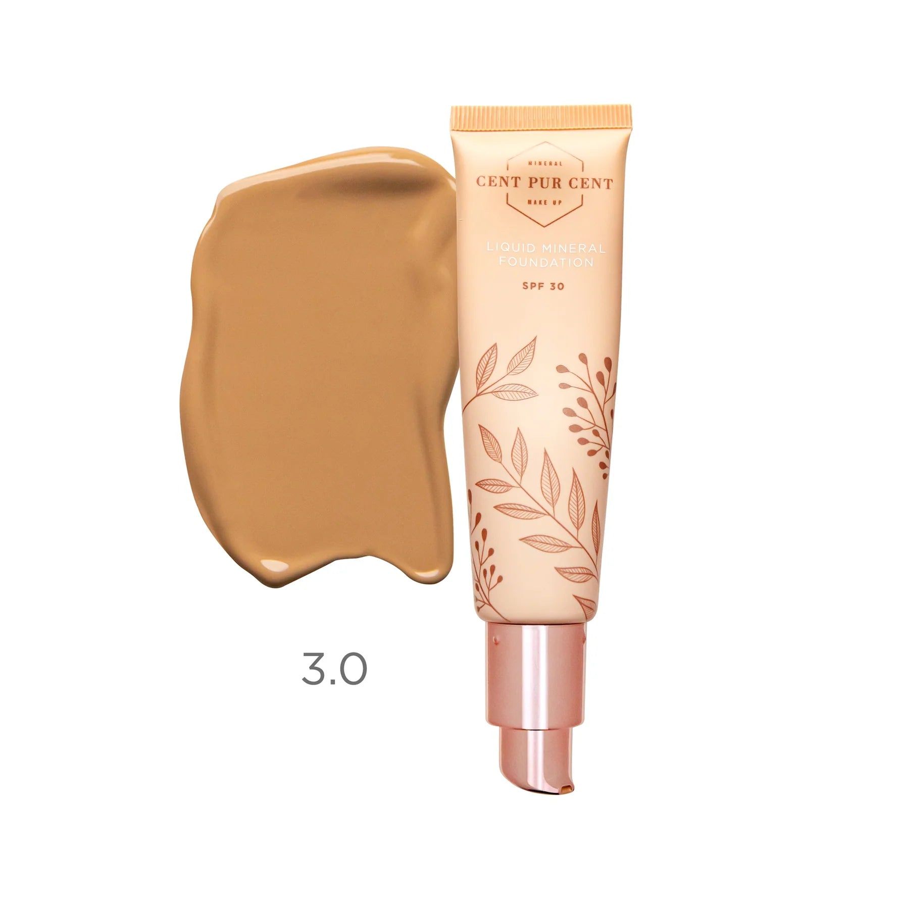 Merkloos Cent Pur Cent Liquid Mineral Foundation SPF30 3.0