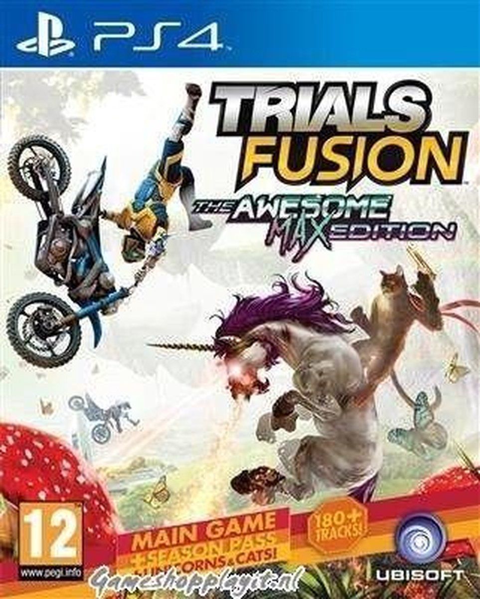 Ubisoft Trials Fusion - PS4 - Awesome MAX Edition - Racegame (DLC inbegrepen)