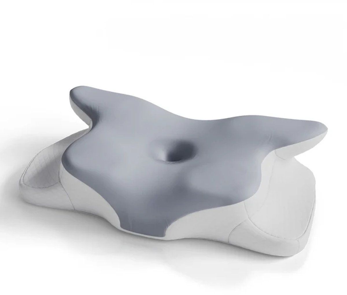 Juskys Nekkussen - Ergonomisch - Memory Foam - Wit/Grijs