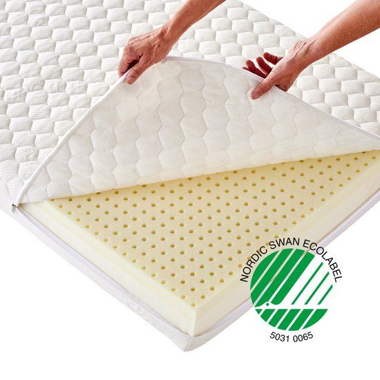 Hoppekids ECO Luxury - Matras 90x200x12 cm - Hypoallergeen - Wit