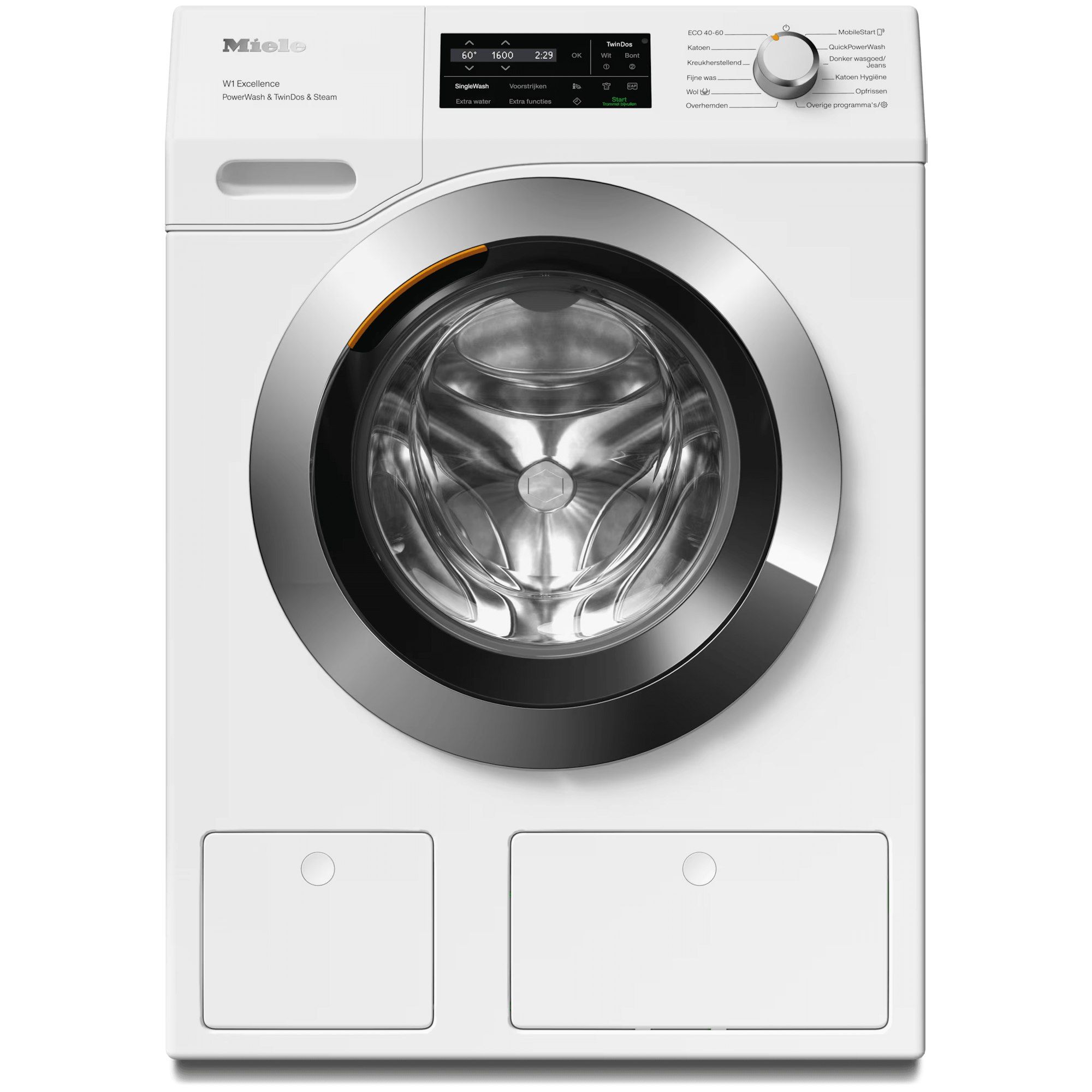 Miele WEJ895 WPS - Voorlader - TwinDos QuickPowerWash Stoomprogramma