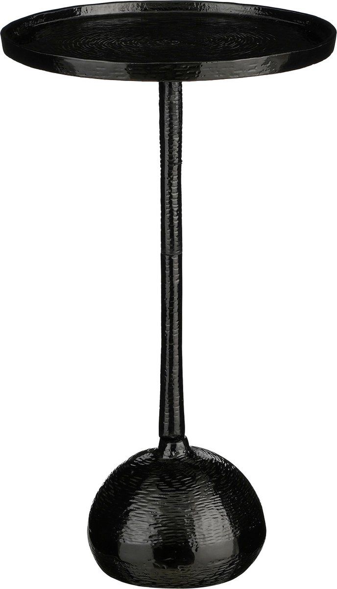 Mica Decorations Colin Bijzettafel - H58 XØ34 Cm - Gerecycled Aluminium - 100% Fsc - Zwart