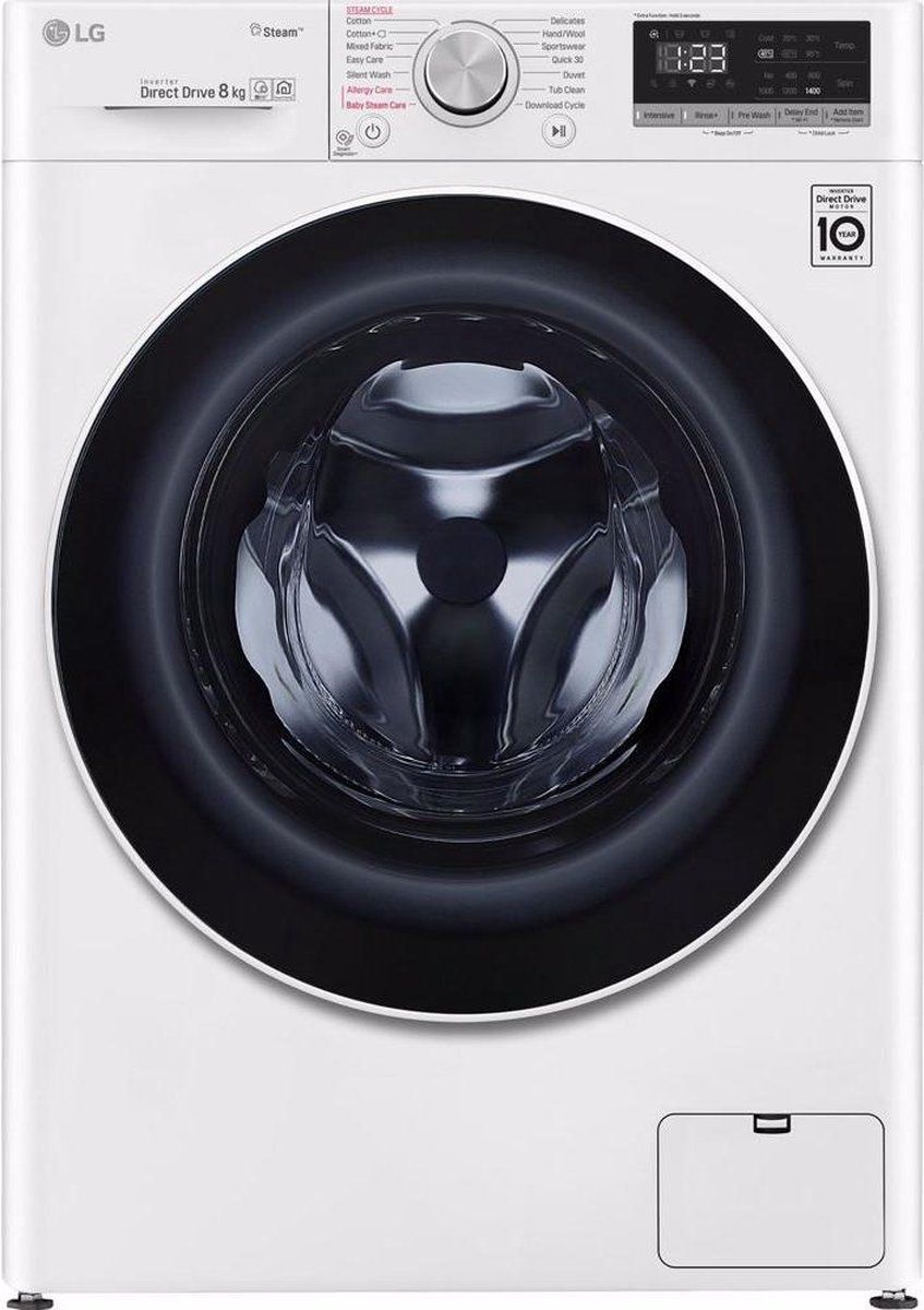 LG F4WN508S0 - Wasmachine - 14 wasprogramma's en stoomfunctie - Energieklasse D