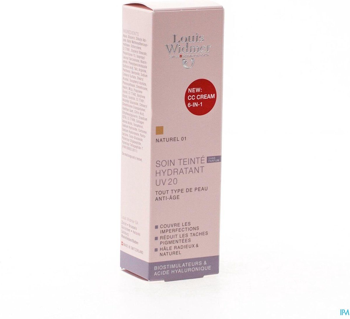 Louis Widmer Widmer Dagverzorg.getint Uv20 Nat01 N/parf 30ml
