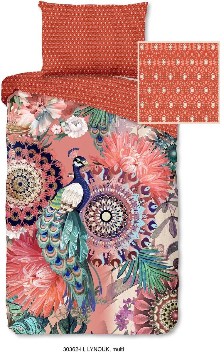HIP Lynouk - Dekbedovertrek - Katoensatijn - Multi (140x200 cm)
