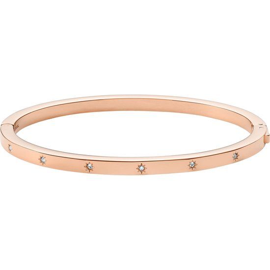 Fossil JF04394791 - Damesarmband - 17,5 cm - Rosé goudkleurig roestvrij staal