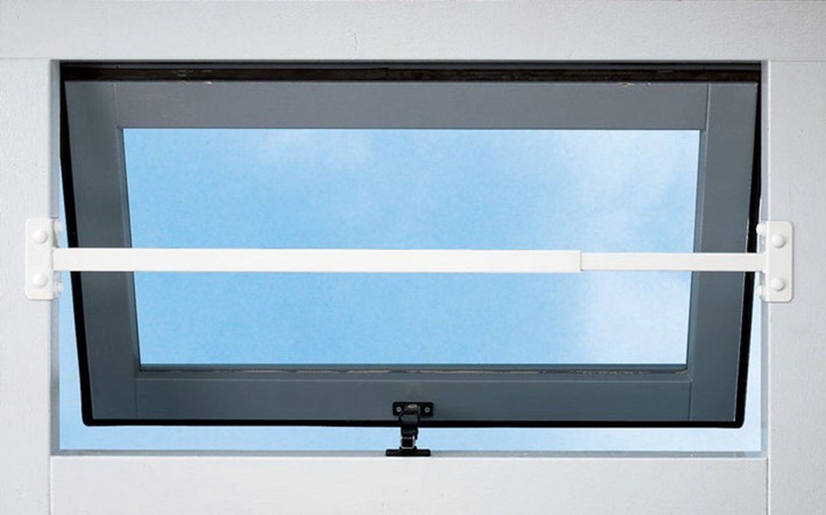 Secupro Secubar Single - Beveiligingsbarrière - Uitschuifbaar 60-110 Cm - Wit Skg**