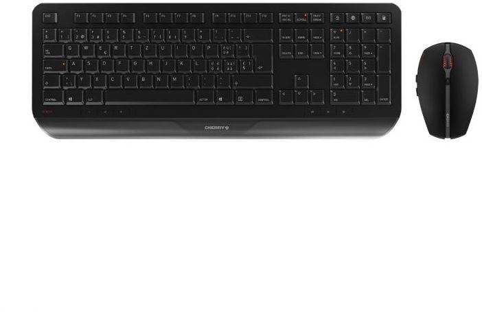 Cherry Gentix Desktop - Draadloos Toetsenbord En Muis - 10 Multimediatoetsen - Qwerty Eu