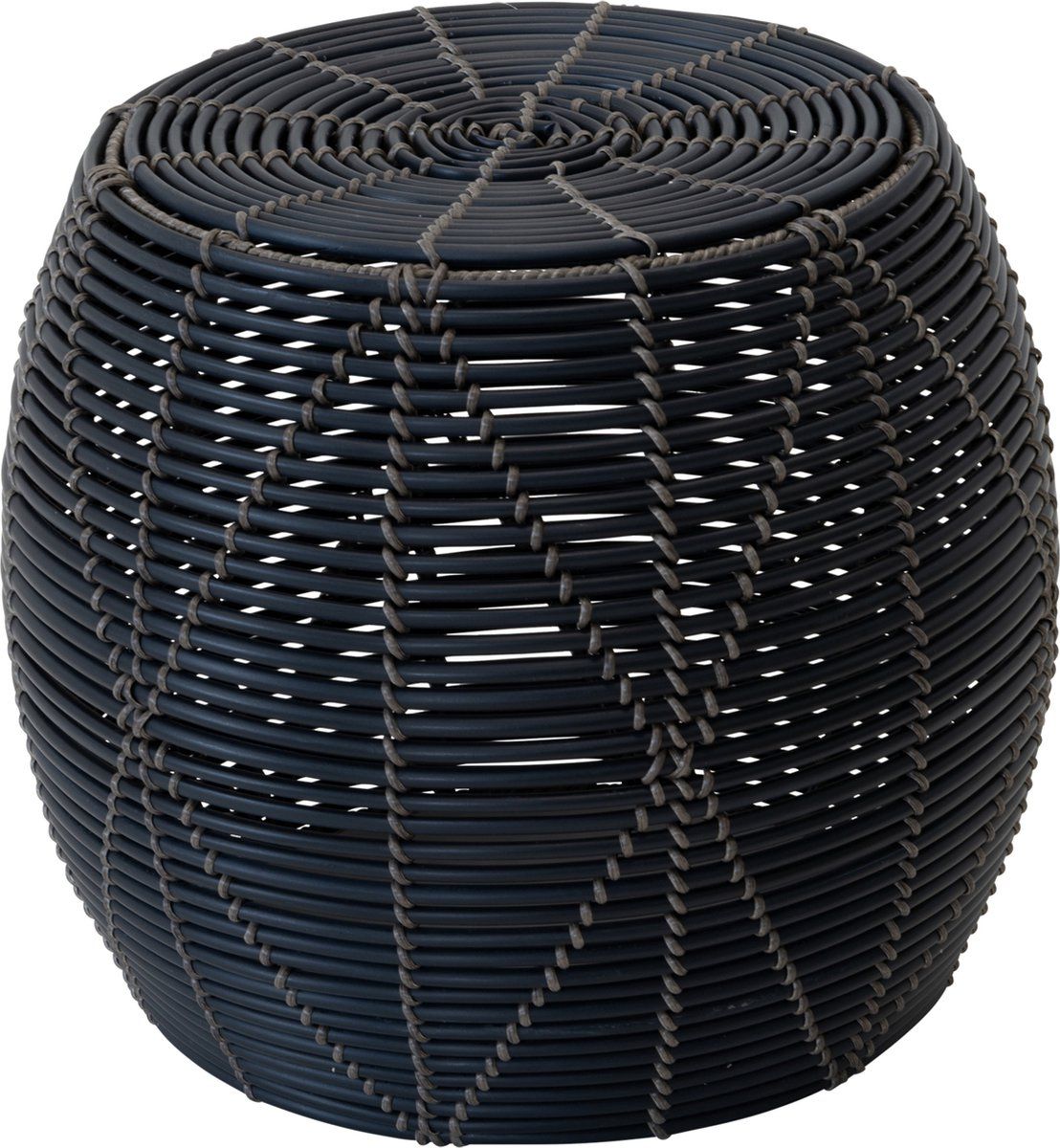 Lesli Outdoor Living - Poef Birma Wicker Zwartø46x40cm