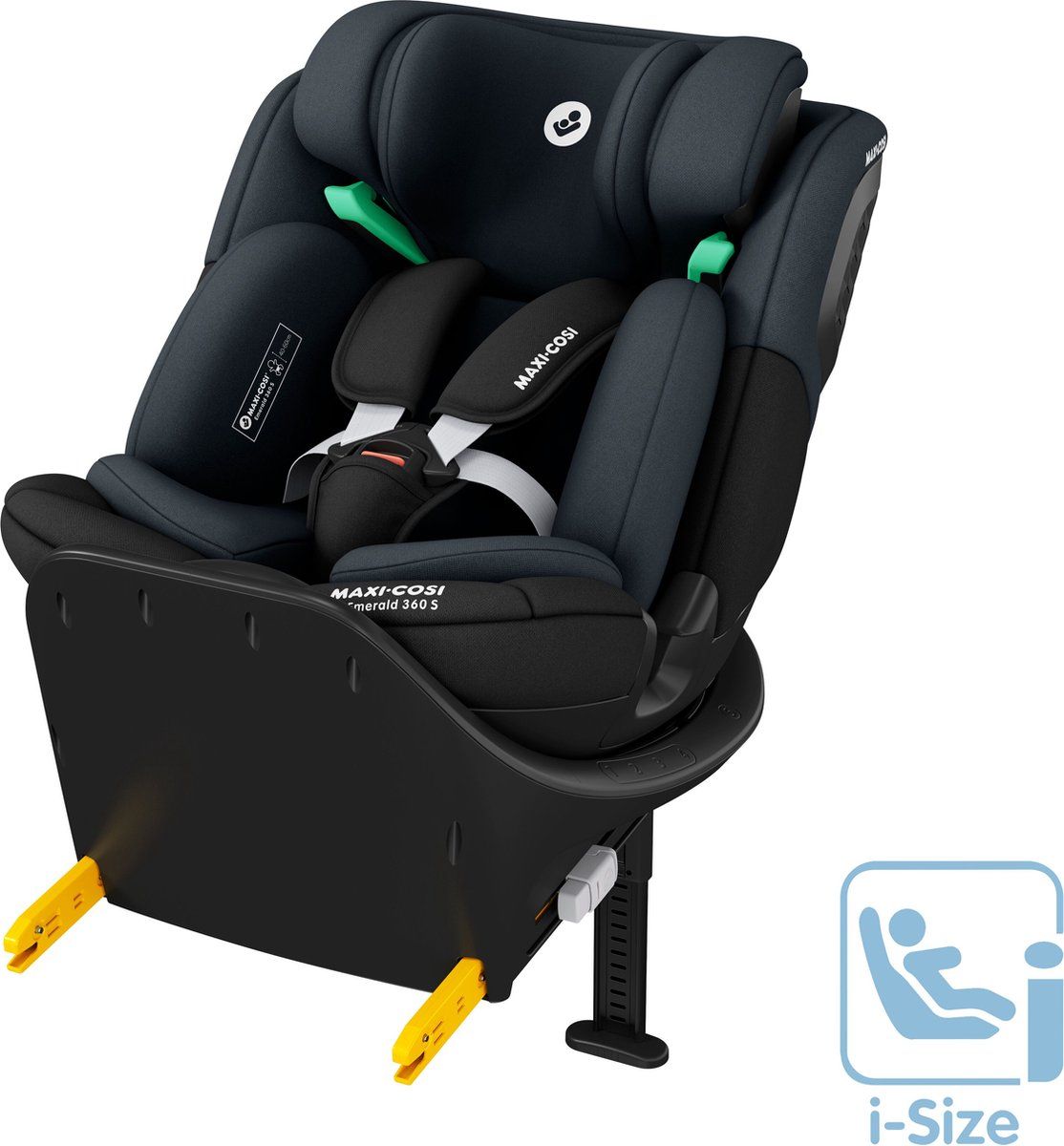 Maxi-Cosi Emerald 360 S - Autostoel - 360° rotatie - Tonal Black