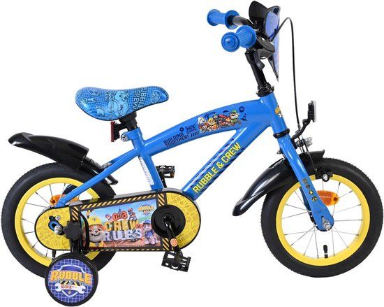Rubble&Crew - Kinderfiets - Jongens - 12 inch - Blauw