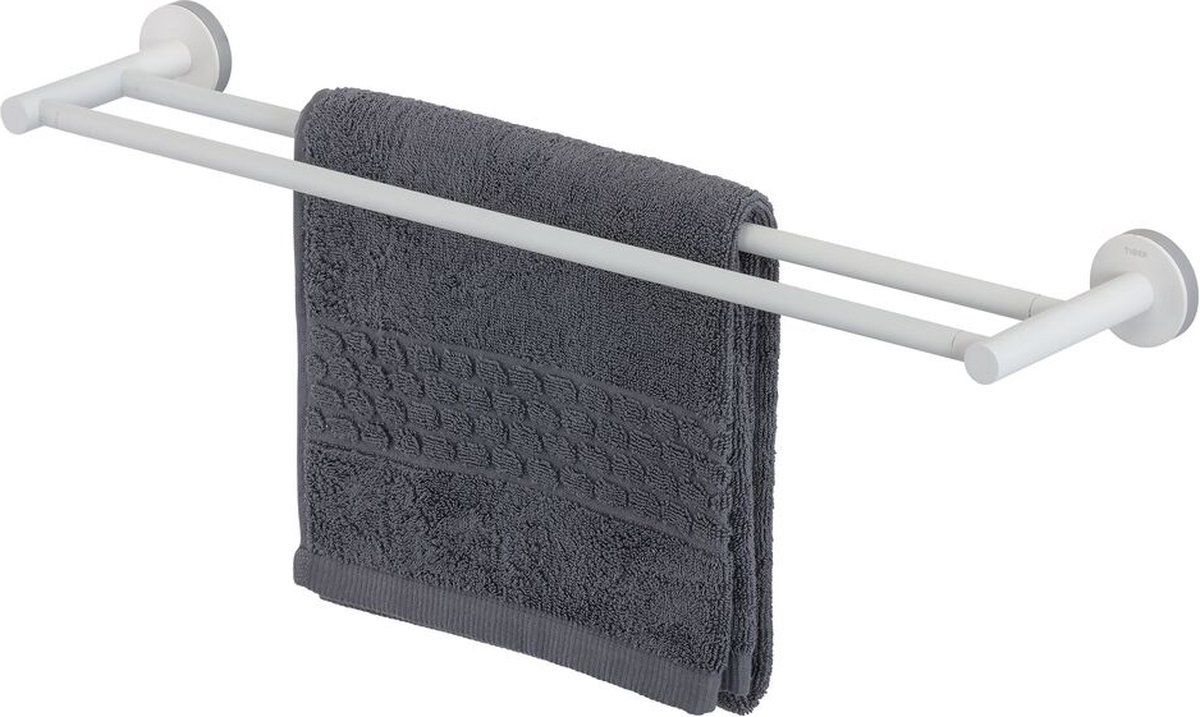 Tiger Urban - Handdoekrek dubbel 60 cm - Zonder boren - Wit