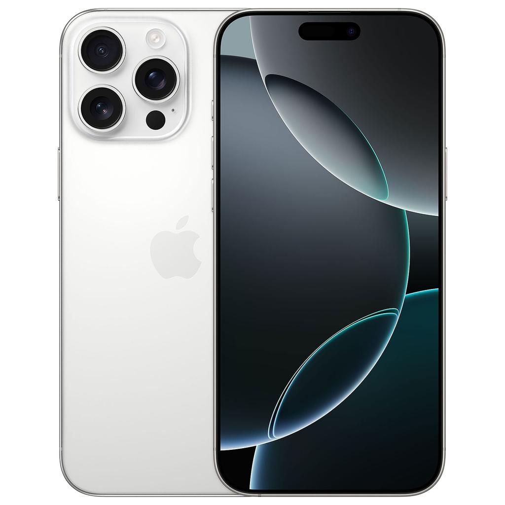Apple iPhone 16 Pro Max - Wit titanium - 256 GB - Fysieke simkaart + eSIM