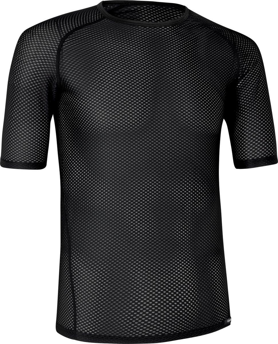 GripGrab Ultralight Mesh - Korte Mouw Base Layer - Ventilatie en anti-geur - Zwart - Heren - Maat XXL