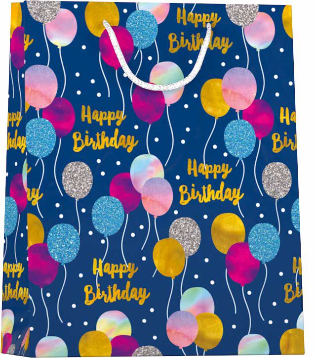 Merkloos Papieren Cadeau Tas L Balloons