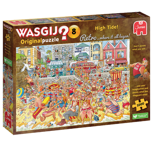 Wasgij retro orig. 8 - Puzzel 1.000 st. - Strandthema (2024)