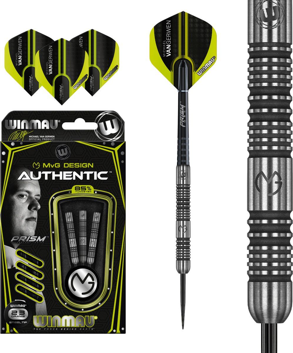 Winmau Michael Van Gerwen Authentic 85% - Dartpijlen - 23 Gram