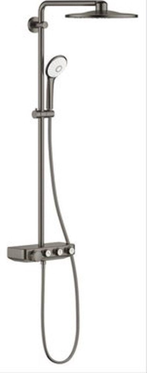 Grijs, mat donkergrijs, hard graphite geborsteld